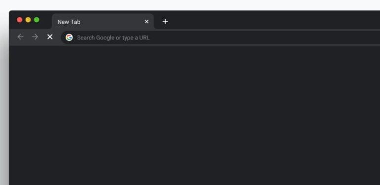 Dark Google Chrome Browser UI For Sketch