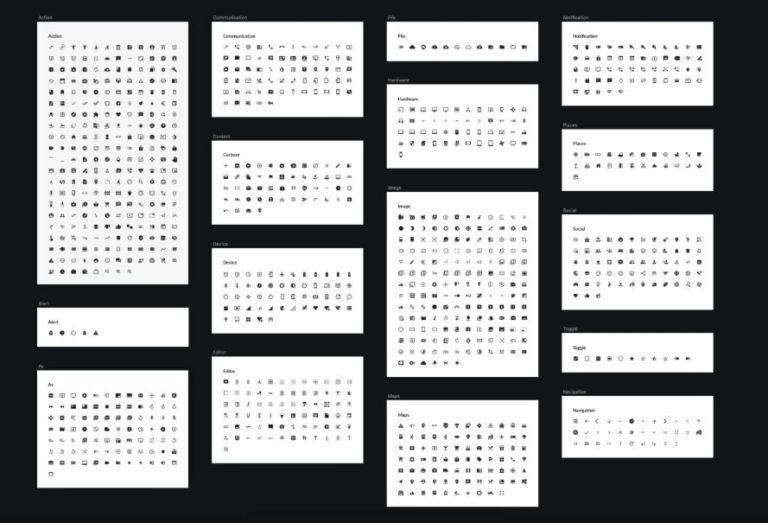 Material Design Icons Pack For Sketch