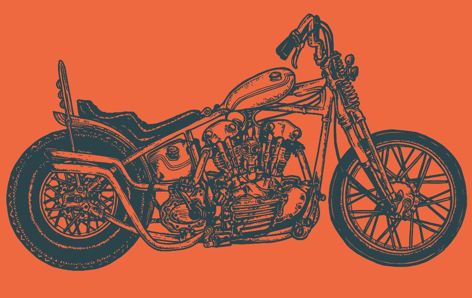 Free Custom Motorcycle Vector Template TitanUI