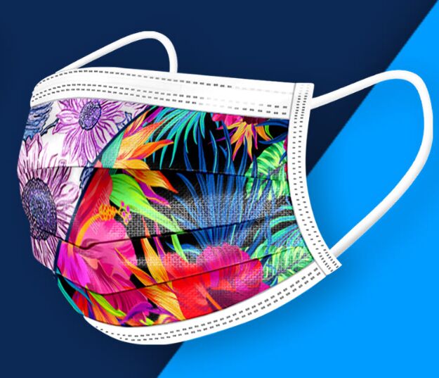 Customizable Medical Face Mask PSD Mockup