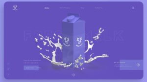 Organic Milk Landing Page Template For Adobe XD