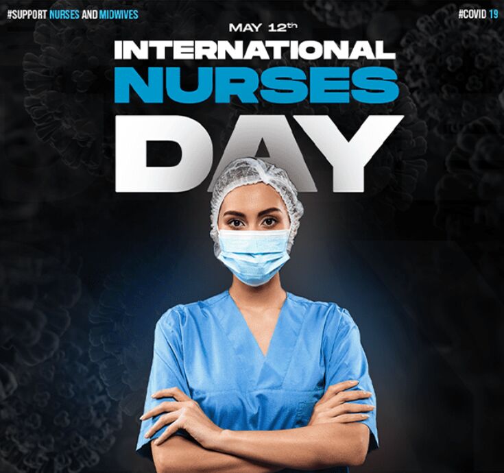 International Nurses Day PSD Poster Mockup