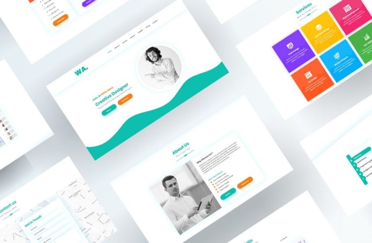 Professional Resume & Personal Web Template (PSD & XD)
