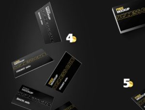 Professional Business Card Mockup (7 Scenes)