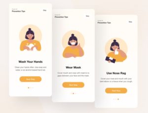 Covid-19 Onboarding Design For Mobile App