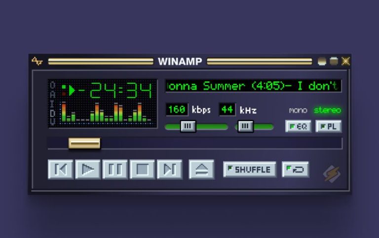 Winamp Classic UI For Figma