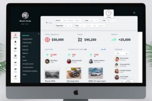 Professional Auction Dashboard UI Design For Adobe XD