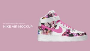 Realistic Nike Air PSD Mockup