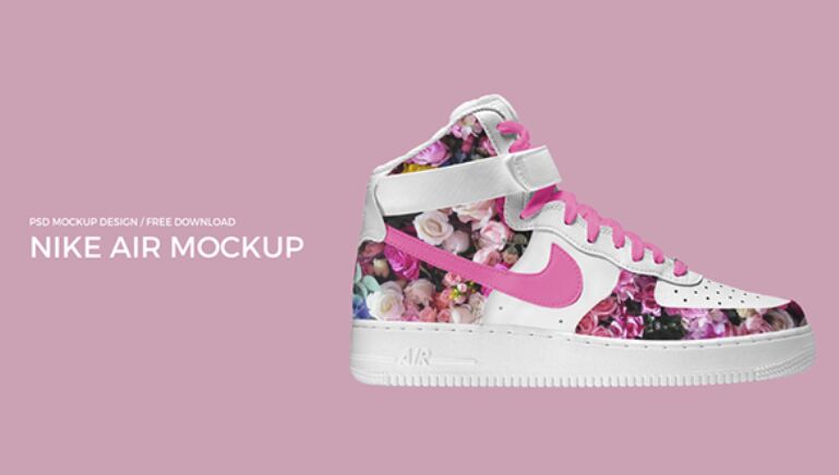 Realistic Nike Air PSD Mockup