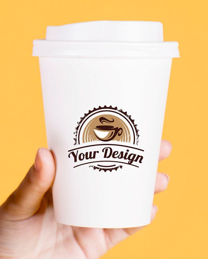 4 High Solution Coffee Paper Cup PSD Mockups