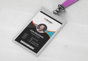 Print-ready Crporate ID Card Vector Template