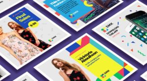Perspective Instagram Post Mockup PSD