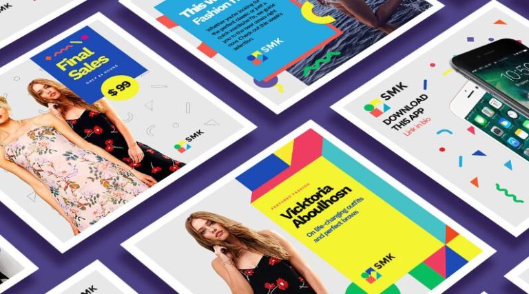 Perspective Instagram Post Mockup PSD