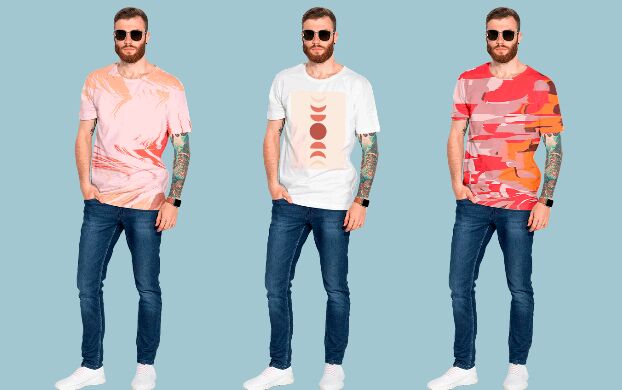 T-shirt Mockup With Real Male Model
