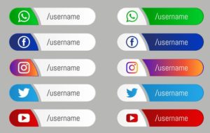 Social Media Labels Vector