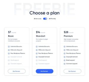 Modern Pricing Plan UI Adobe XD