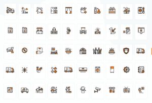 50 Services Icons For Adobe XD