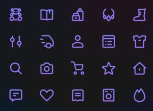 20 Gradient Icons For E-commerce (Sketch & SVG)