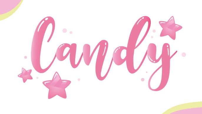 Candy Logo Vector Mockup