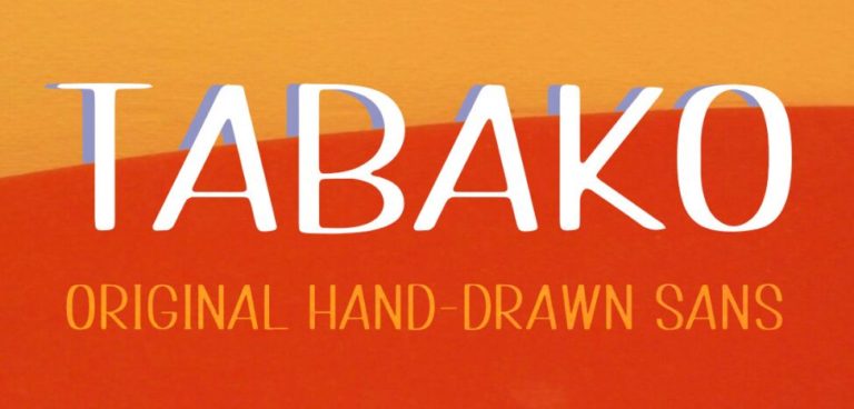 TABAKO Handdrawn Font