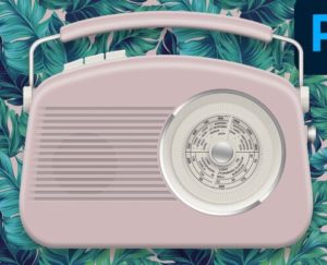 Realistic Retro Radio Template PSD
