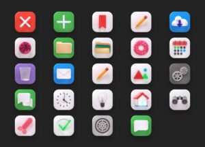 24 Big Sur App Icons Figma