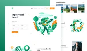 Tour and Travel Website Template Figma
