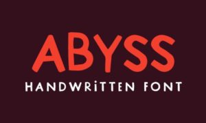 Abyss Handmade Typeface