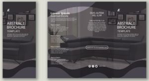 Business Trifold Brochure Vector Template