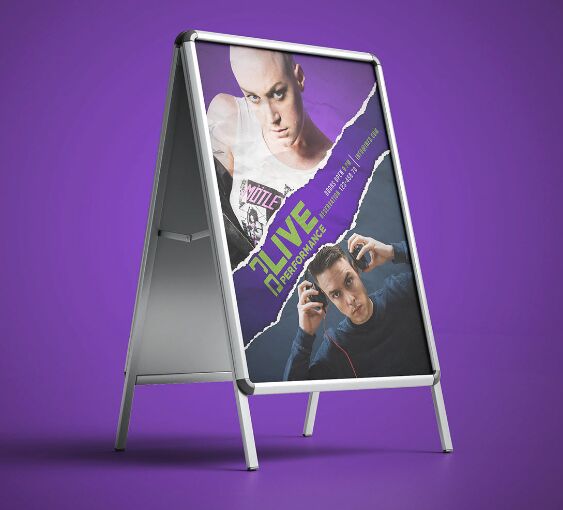 DJ Party Poster Flyer PSD Template