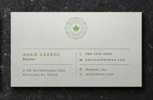 Letterpress Business Card PSD Template