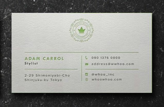 Letterpress Business Card PSD Template