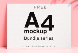 Modern A4 Paper PSD Mockups