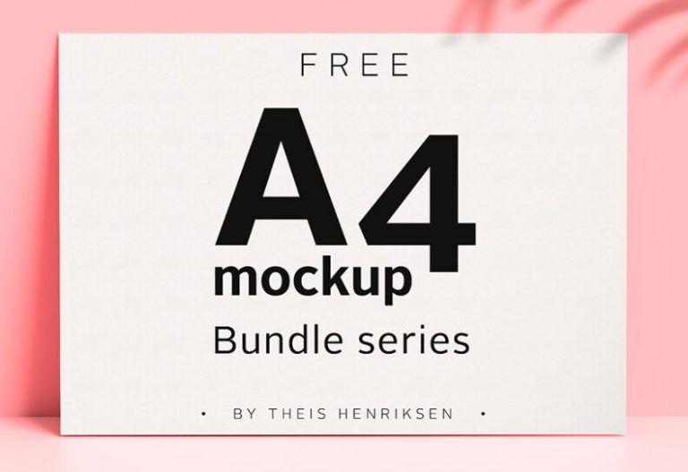Modern A4 Paper PSD Mockups