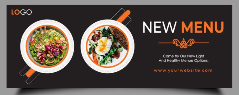 Stylish Food Facebook Cover Template