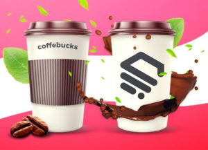 Glossy Coffee Cup PSD Template