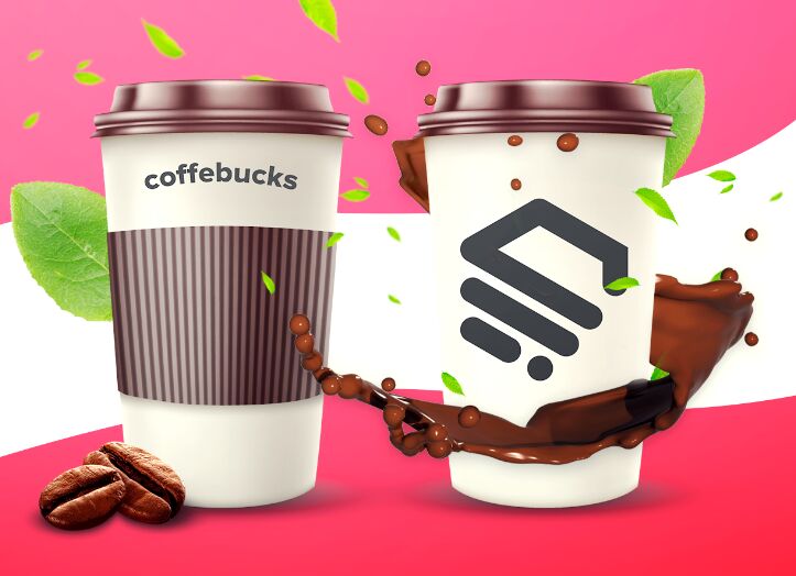 Glossy Coffee Cup PSD Template