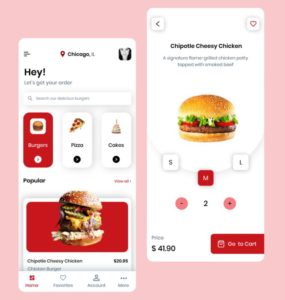 Burger Mobile App Template For Figma