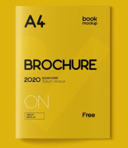 A4 Book Brochure Mockup