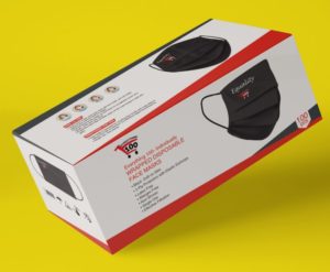 3D Mask Box Template PSD