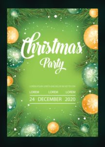 Christmas 2020 Flyer Template Vector