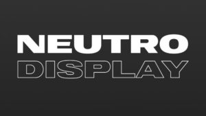Neutro Display Font
