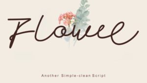 Flowee Script Font