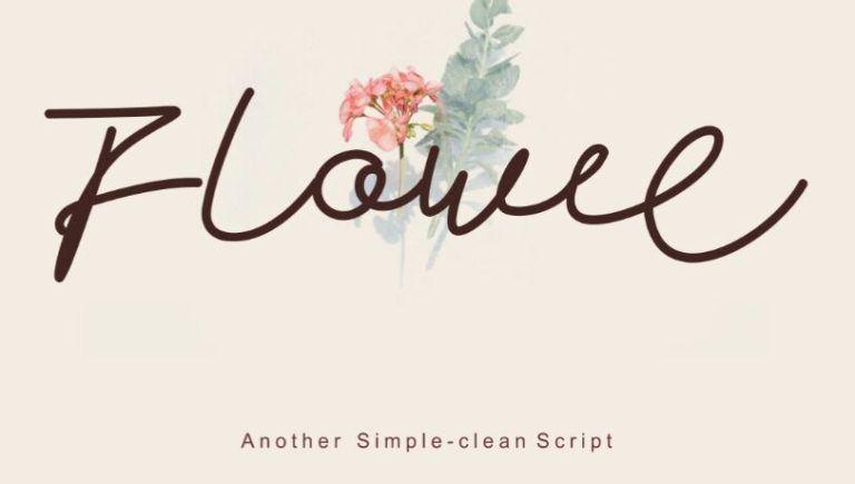 Flowee Script Font