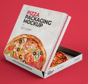 Pizza Box PSD Mockup