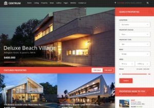 Centrum Real Estate Web Template PSD