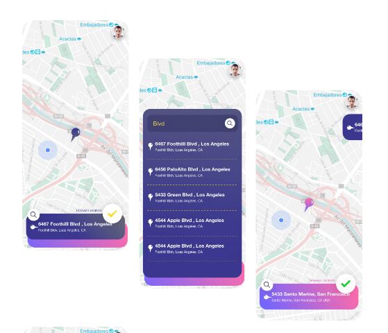 Delivery Truck App Design For Adobe XD