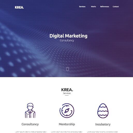 KREAN Business One Page Template