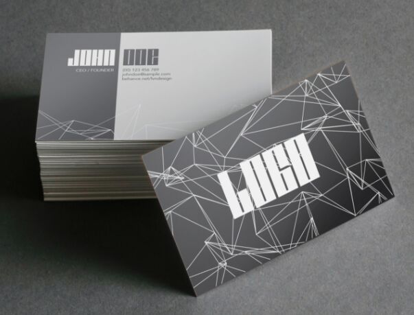 Geometric Business Card Vector Template