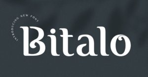 Bitalo Fancy Font